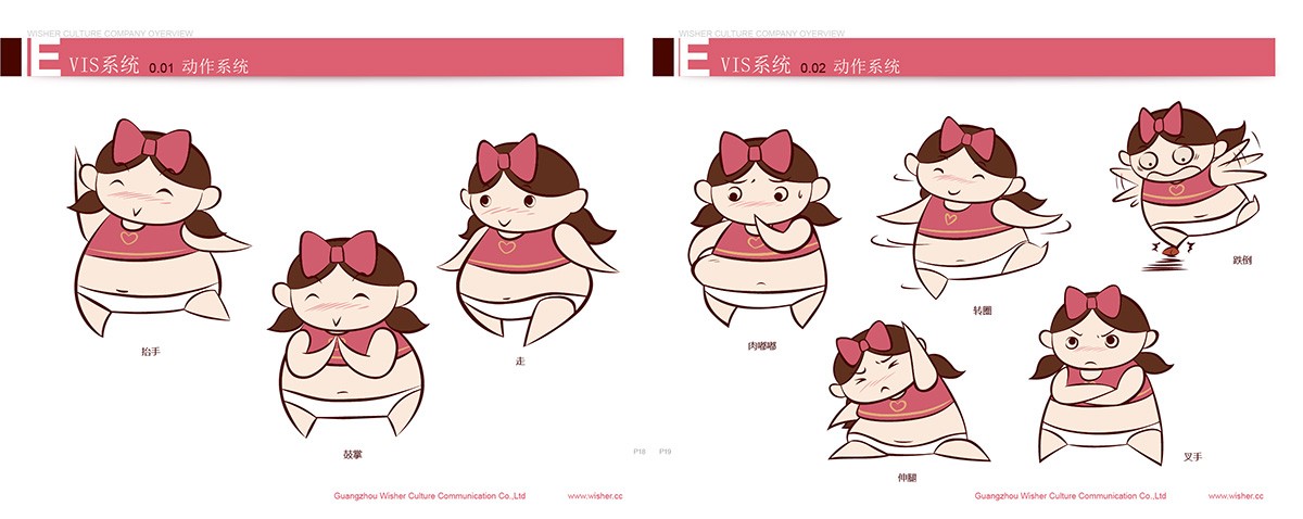 小胖妞 卡通形象VI